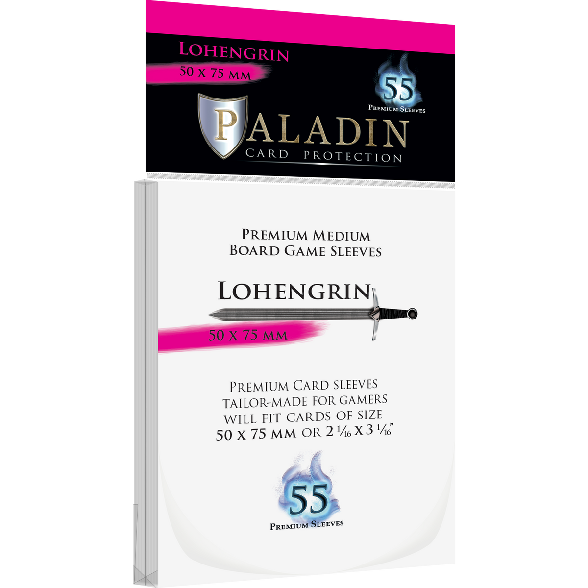 Paladin Card Protectors - Clear Gloss Regular Size: Ashley – 76x88mm