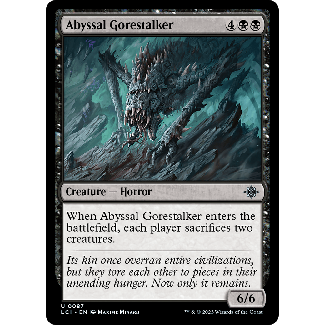 Abyssal Gorestalker (LCI-087) - The Lost Caverns of Ixalan