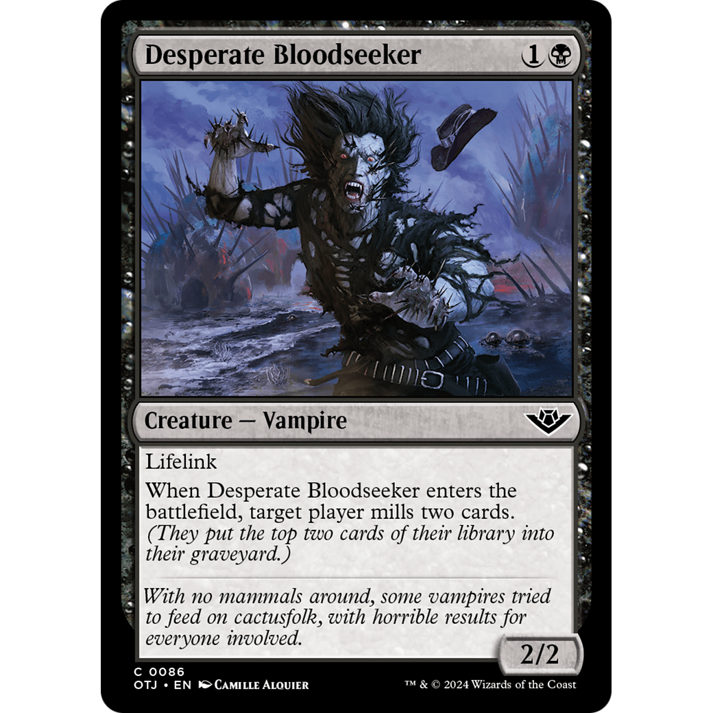 Desperate Bloodseeker (OTJ-086) - Outlaws of Thunder Junction Foil