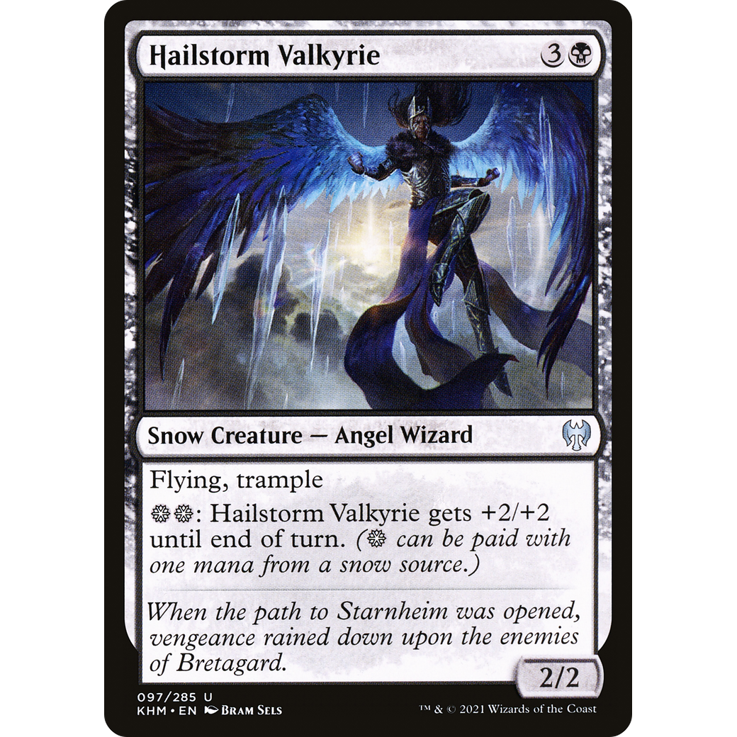 Hailstorm Valkyrie (KHM-097) - Kaldheim: (snow) Foil