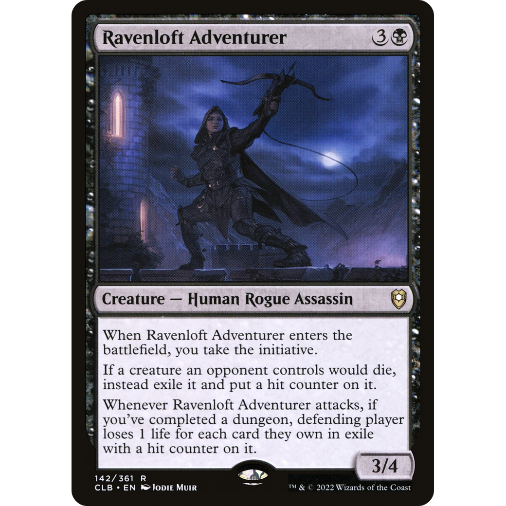 Ravenloft Adventurer (CLB-142) - Commander Legends: Battle for Baldur's Gate Foil