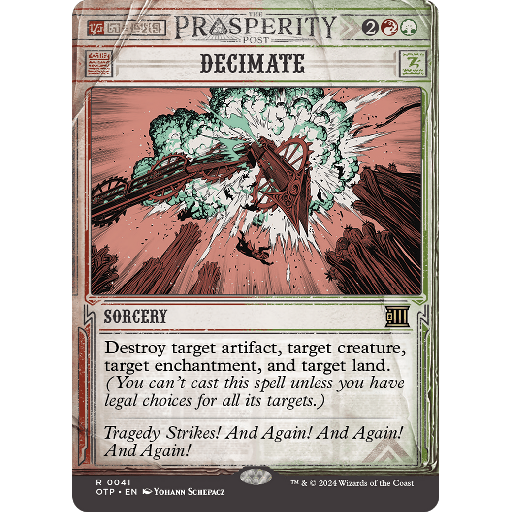 Decimate (OTP-041) - Breaking News: (Showcase) (Borderless)