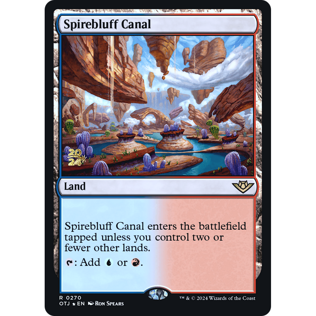 Spirebluff Canal (PRE-270S) - Outlaws of Thunder Junction Promos Foil
