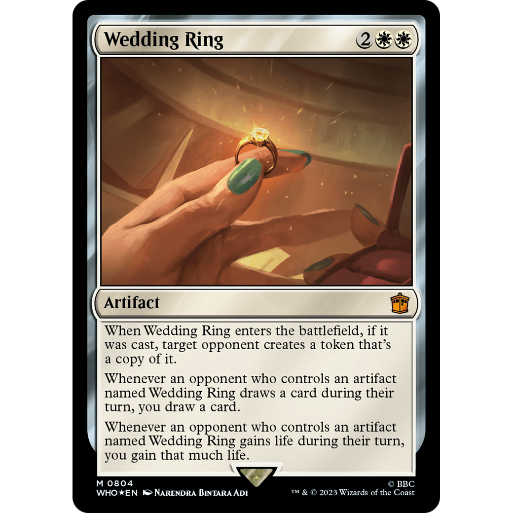 Wedding Ring (Surge Foil) (WHO-804) - Doctor Who Foil