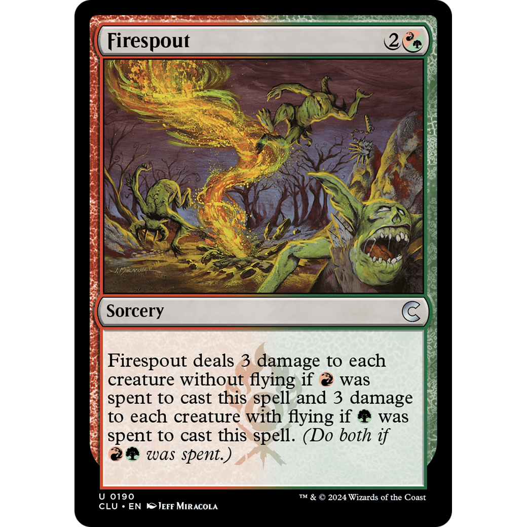 Firespout (CLU-190) - Ravnica: Clue Edition Foil