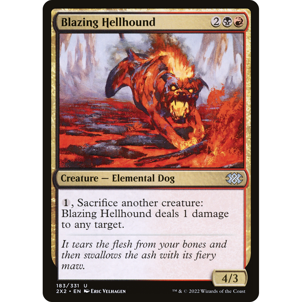 Blazing Hellhound (2X2-183) - Double Masters 2022