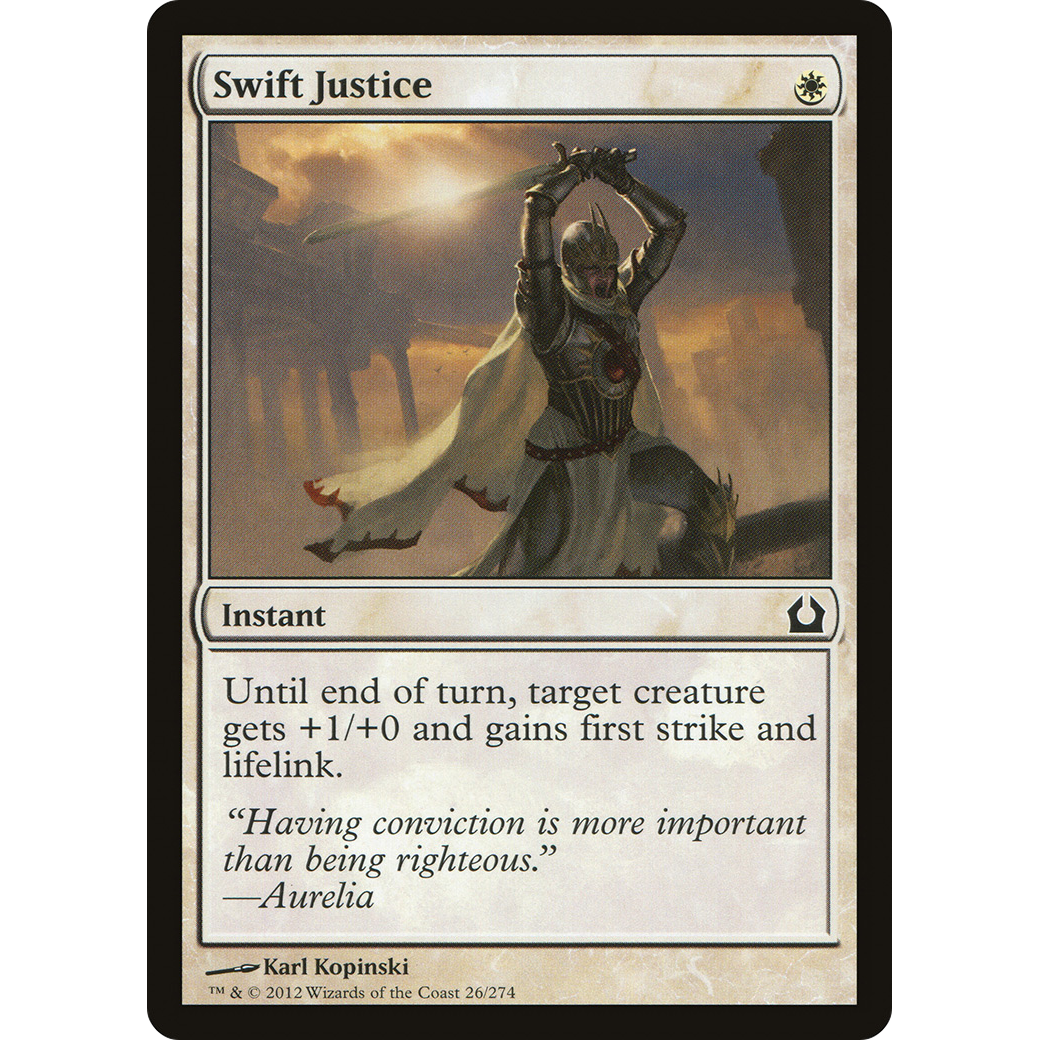 Swift Justice (RTR-026) - Return to Ravnica Foil