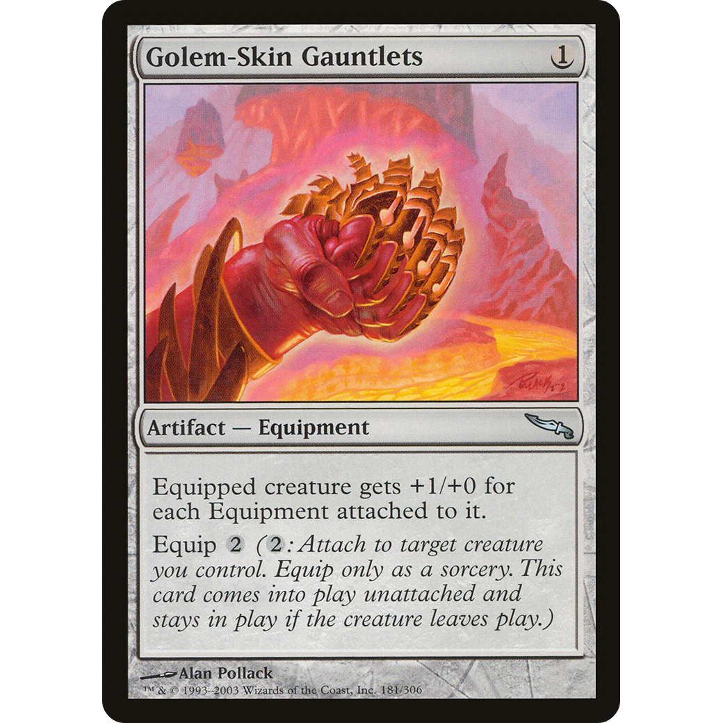 Golem-Skin Gauntlets (MRD-181) - Mirrodin Foil