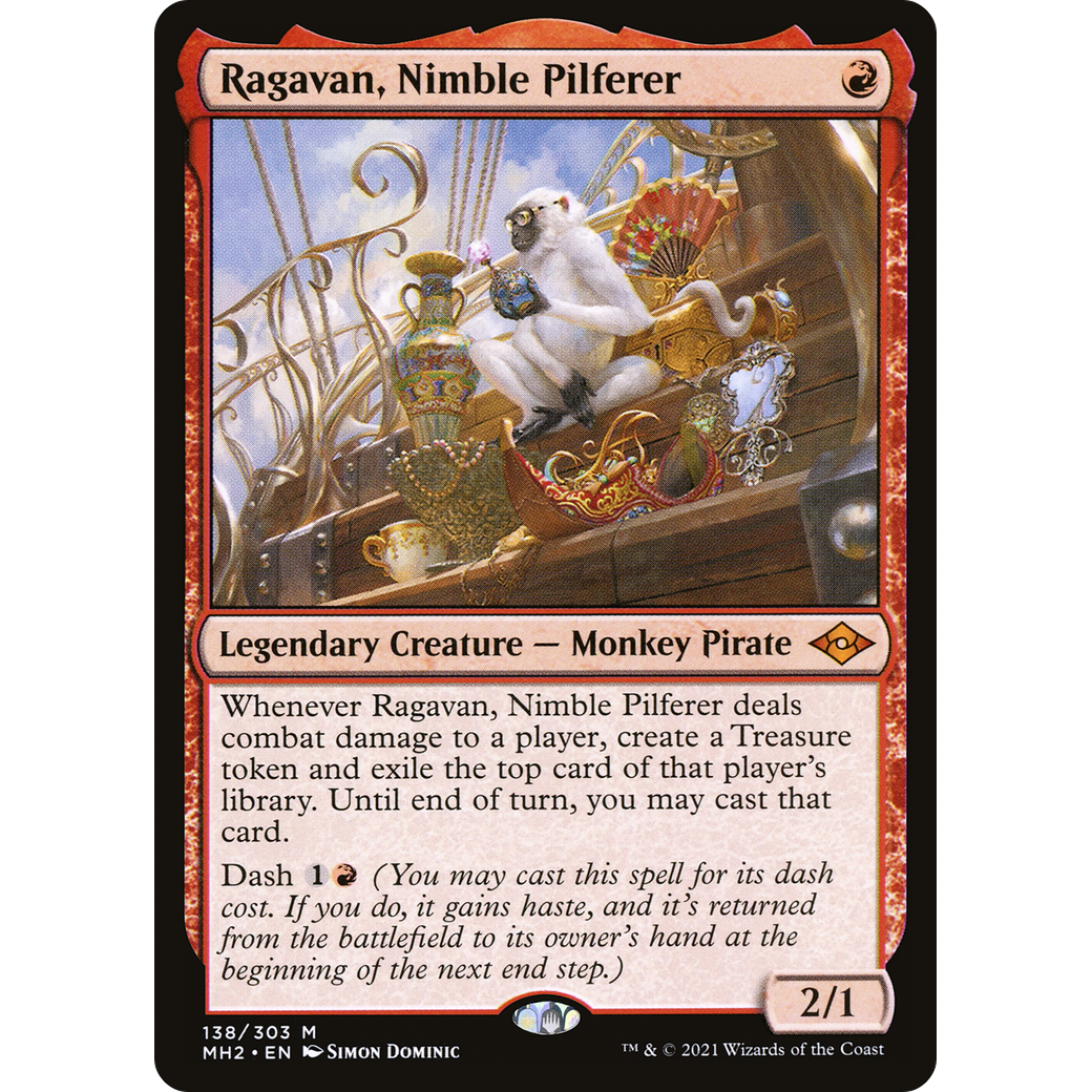 Ragavan, Nimble Pilferer (MH2-138) - Modern Horizons 2 Foil