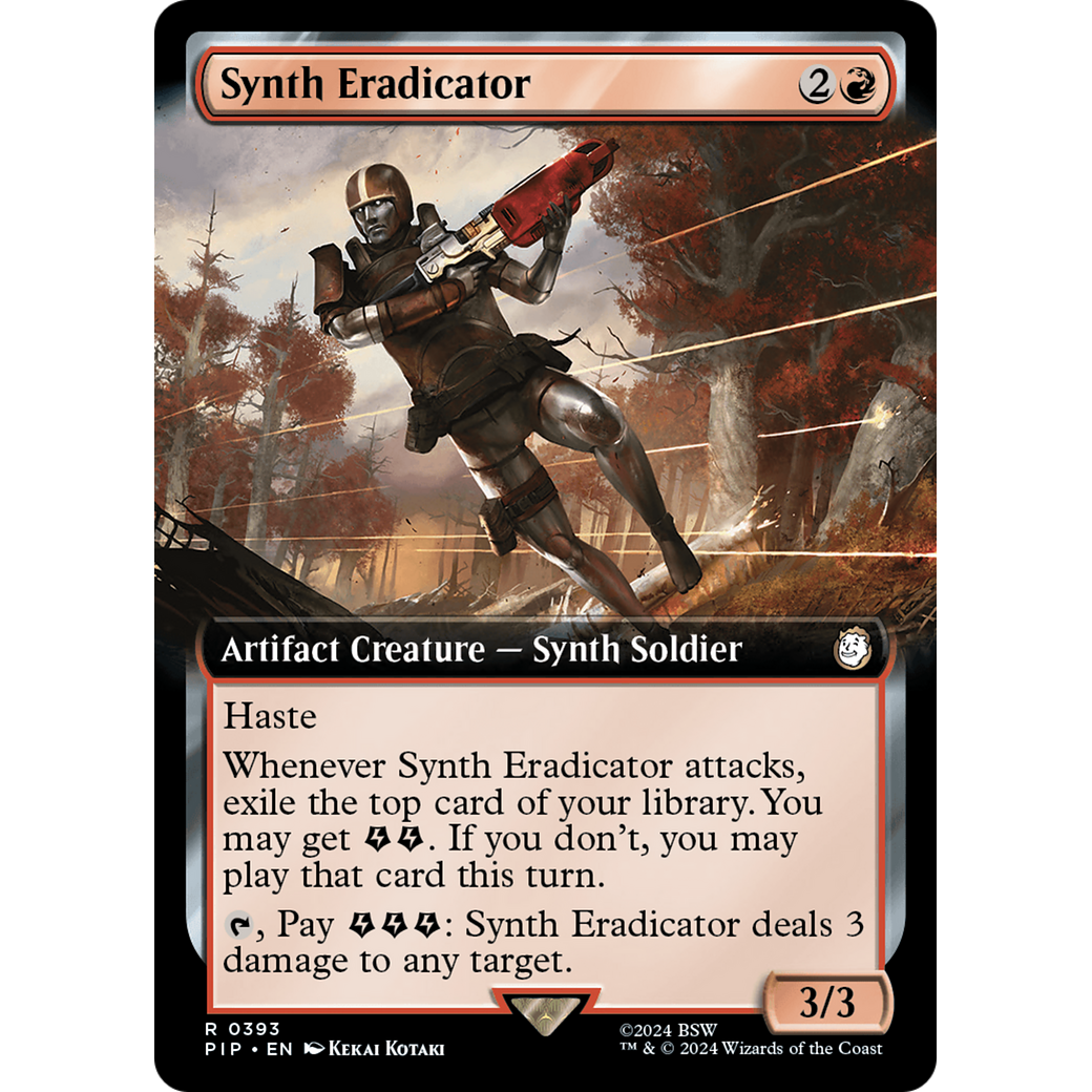 Synth Eradicator (PIP-393) - Fallout: (Extended Art) Foil