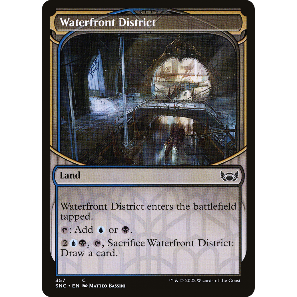 Waterfront District (Showcase) (SNC-357) - Streets of New Capenna: (Showcase) Foil