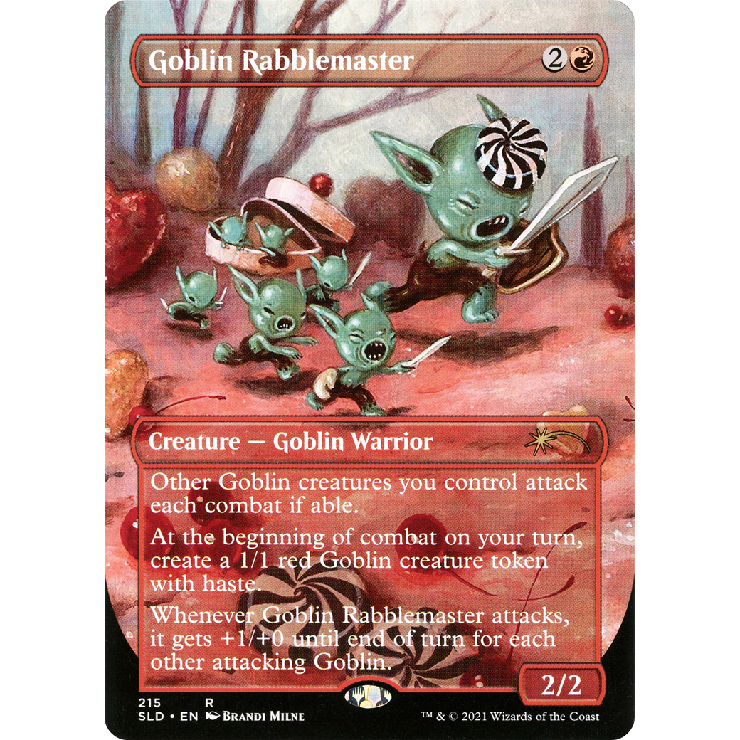 Goblin Rabblemaster (SLD-215) - Secret Lair Drop (Borderless) Foil