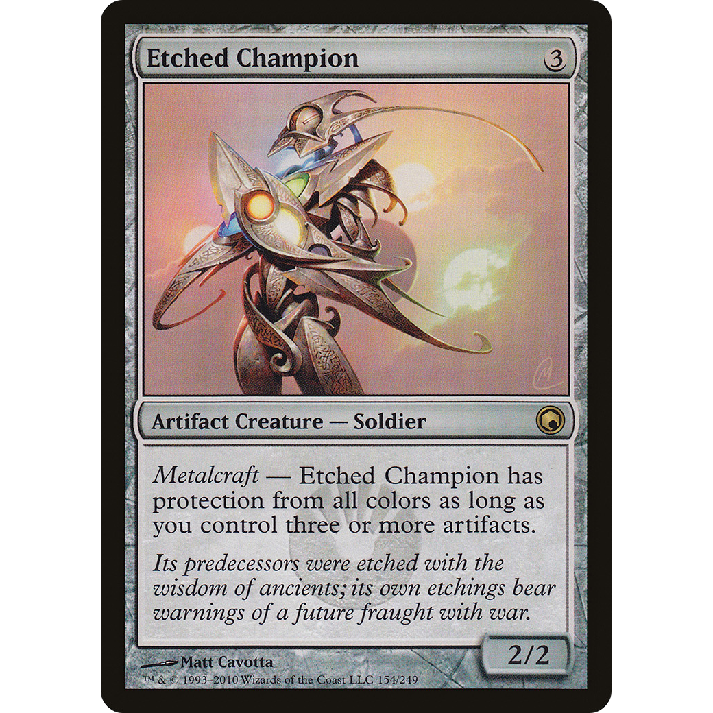 Etched Champion (SOM-154) - Scars of Mirrodin Foil
