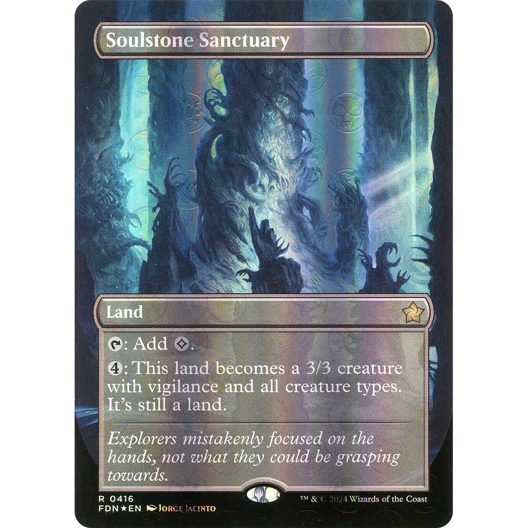 Soulstone Sanctuary (FDN-416) - Foundations (Borderless) Foil