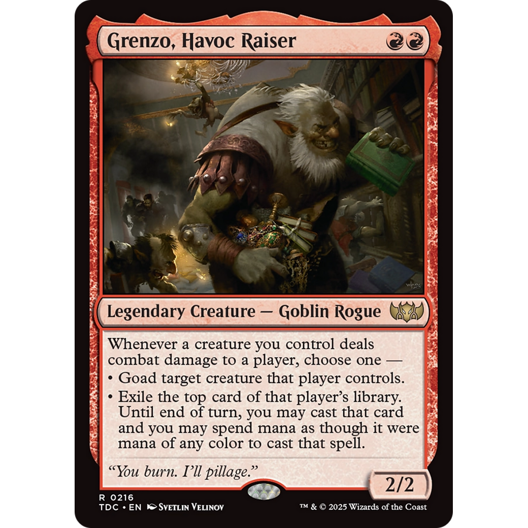 Grenzo, Havoc Raiser (TDC-216) - Commander: Tarkir: Dragonstorm