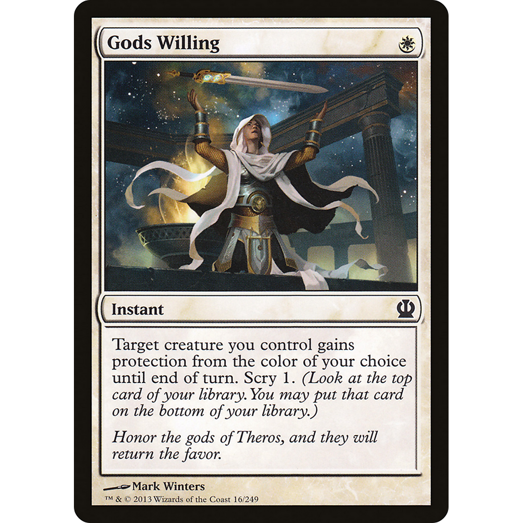Gods Willing (THS-016) - Theros Foil