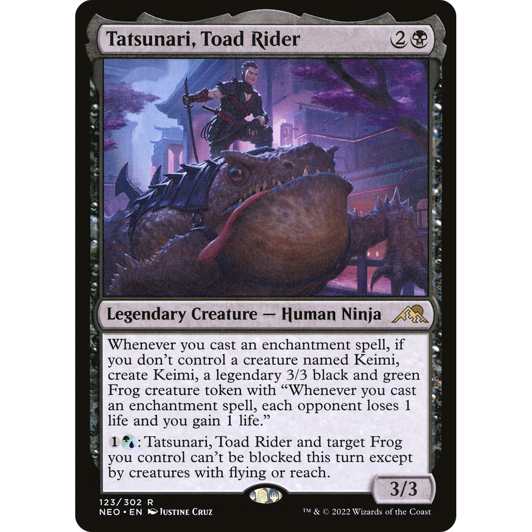Tatsunari, Toad Rider (NEO-123) - Kamigawa: Neon Dynasty