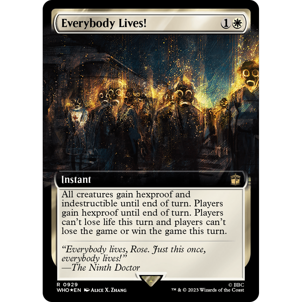 Everybody Lives! (Extended Art) (Surge Foil) (WHO-929) - Doctor Who: (Extended Art) Foil