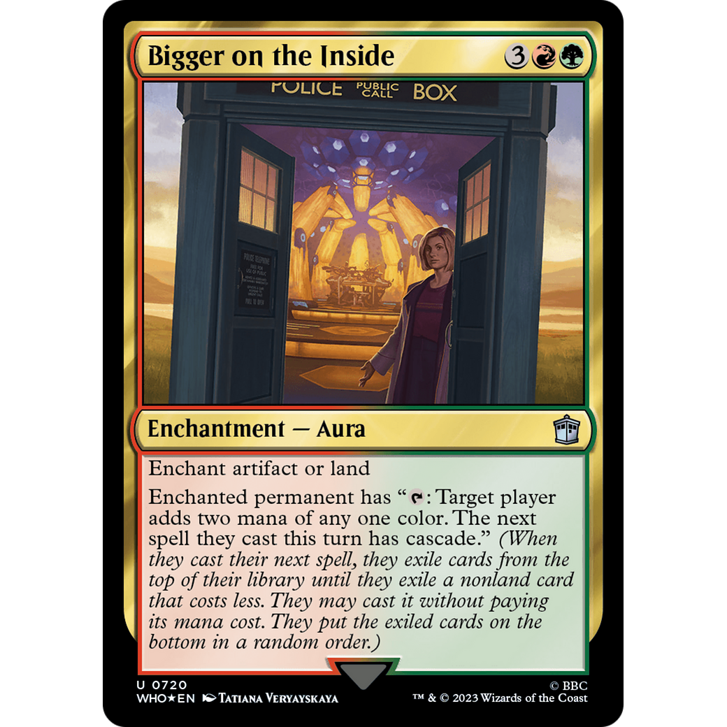 Bigger on the Inside (Surge Foil) (WHO-720) - Doctor Who Foil