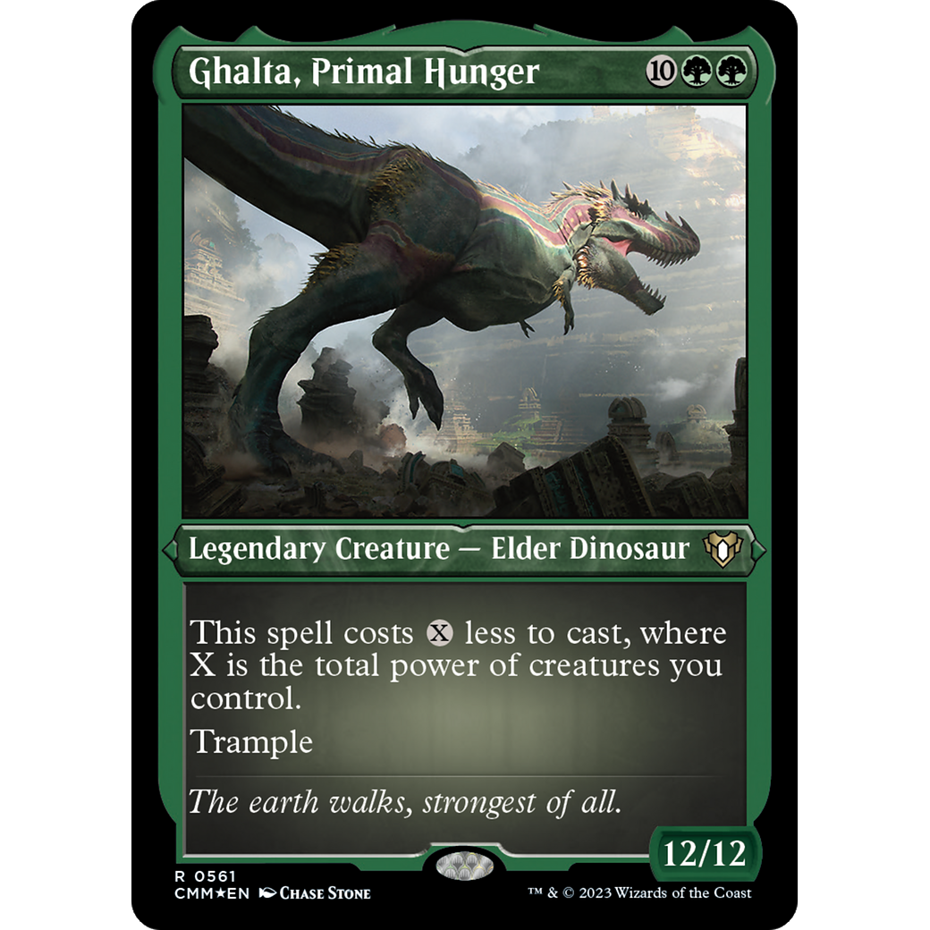 Ghalta, Primal Hunger (CMM-561) - Commander Masters Etched Foil