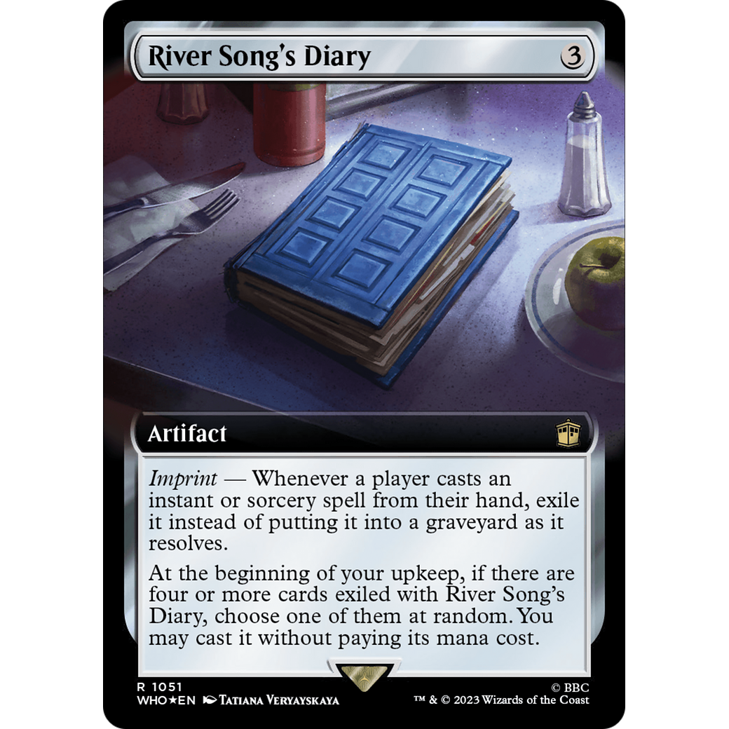 River Song's Diary (Extended Art) (Surge Foil) (WHO-1051) - Doctor Who: (Extended Art) Foil