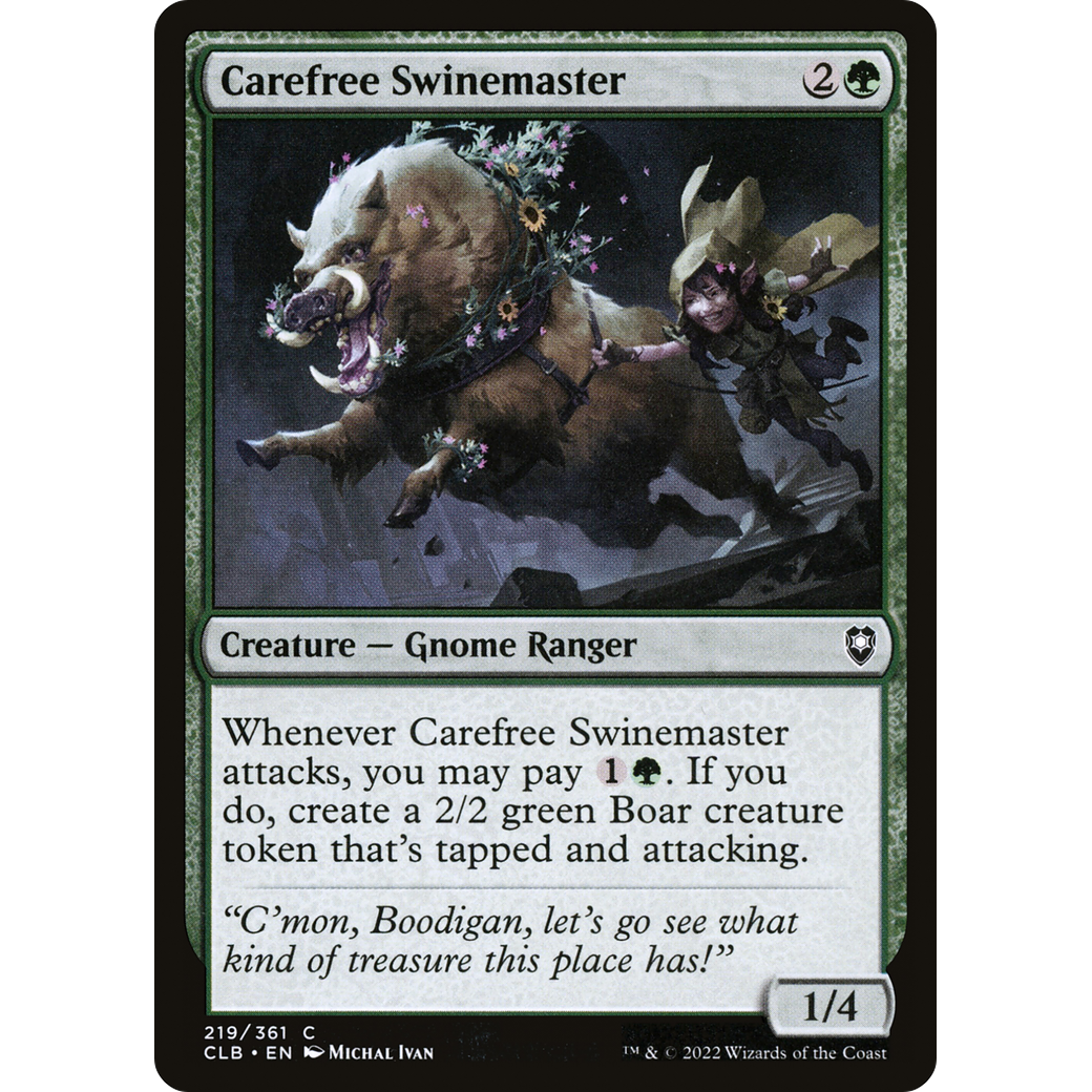 Carefree Swinemaster (CLB-219) - Commander Legends: Battle for Baldur's Gate