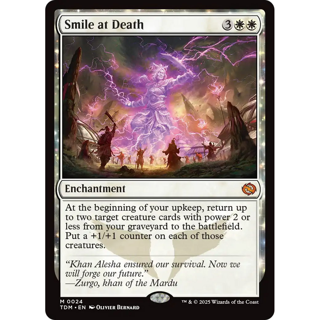 Smile at Death (TDM-024) - Tarkir: Dragonstorm: (enchantment) Foil