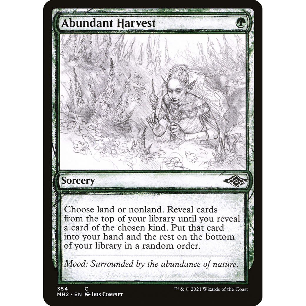 Abundant Harvest (Showcase) (MH2-354) - Modern Horizons 2: (Showcase) Foil