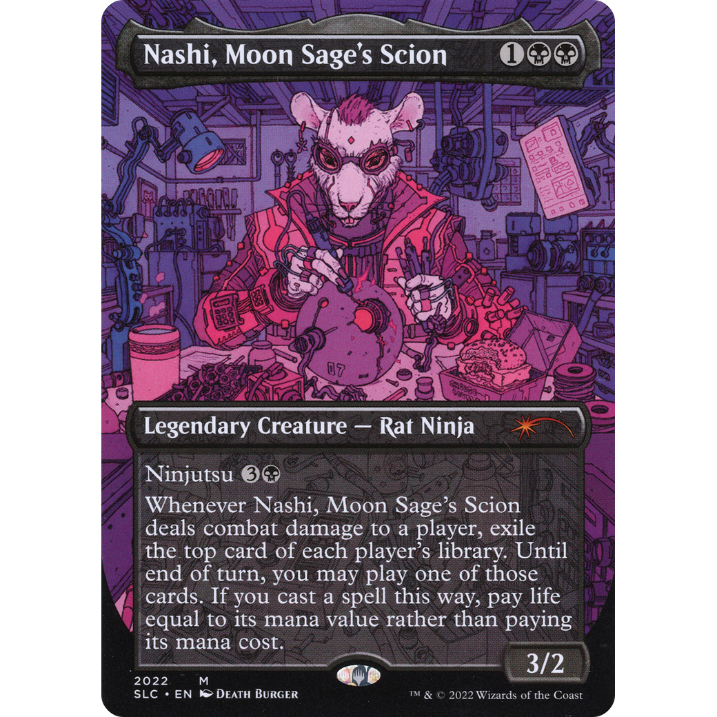 Nashi, Moon Sage's Scion (SLC-2022) - Secret Lair Countdown Kit (Borderless) Foil