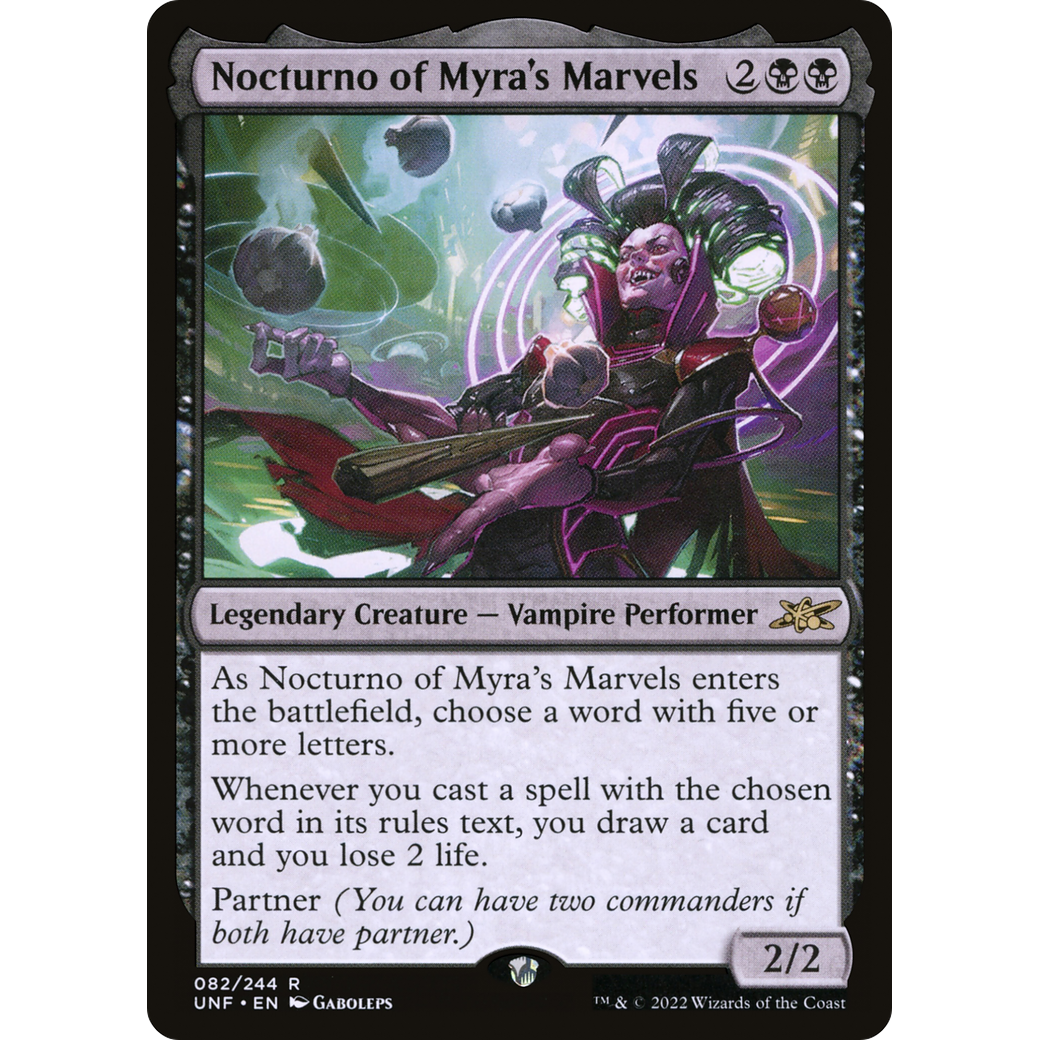 Nocturno of Myra's Marvels (UNF-082) - Unfinity