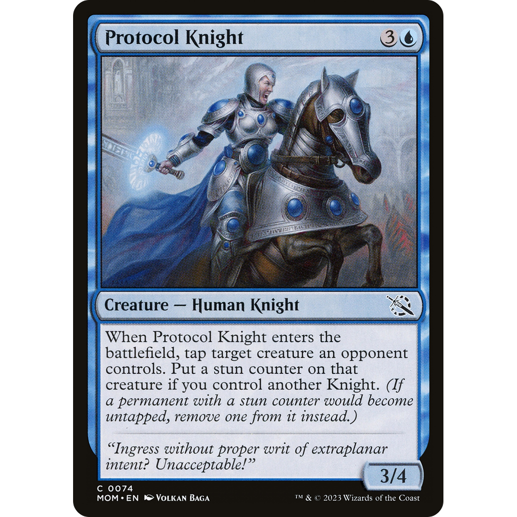 Protocol Knight (MOM-074) - March of the Machine Foil