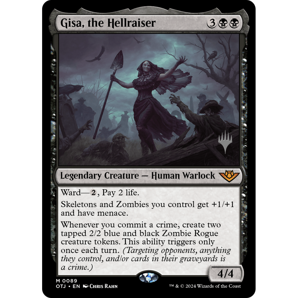 Gisa, the Hellraiser (PPOTJ-89P) - Outlaws of Thunder Junction Promos
