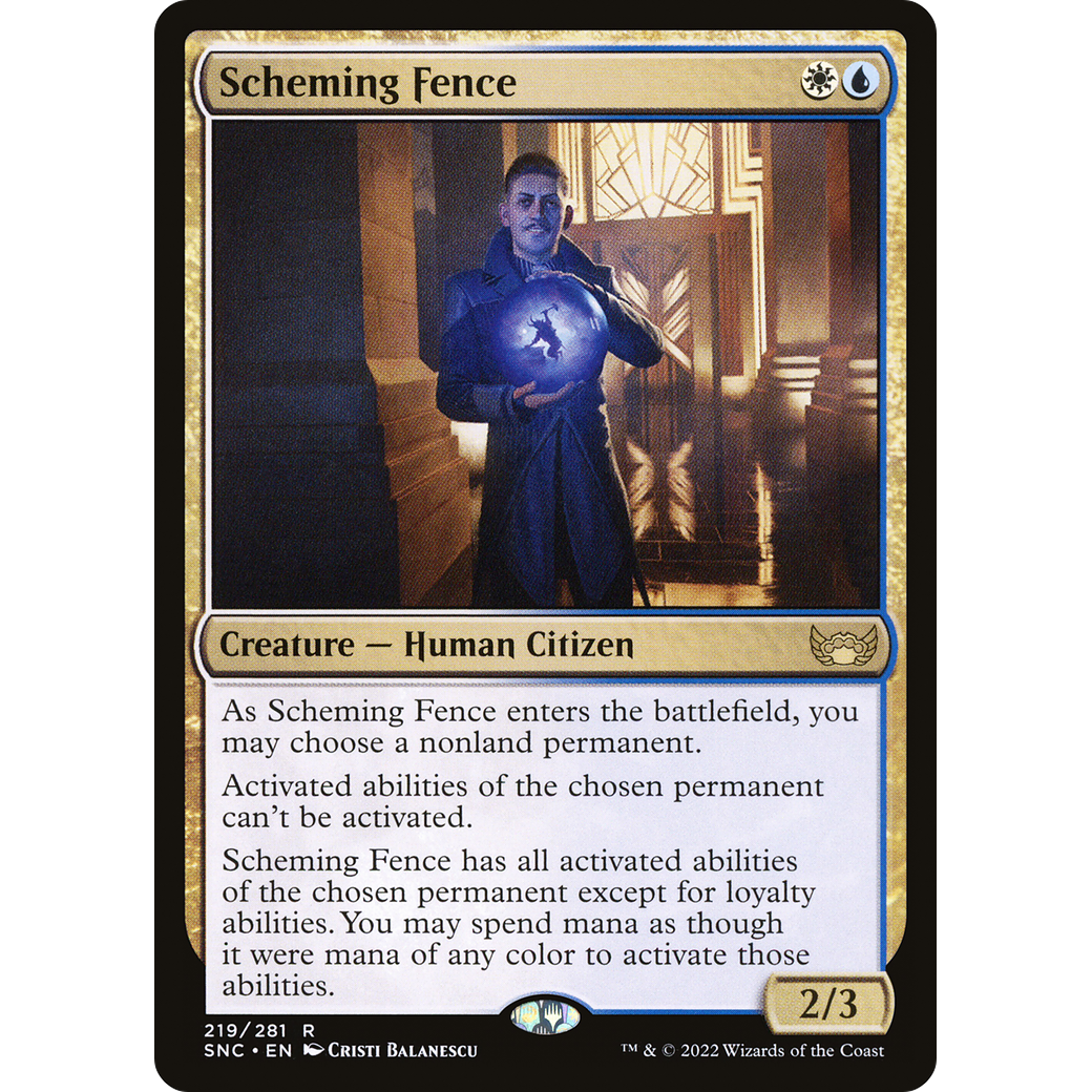 Scheming Fence (SNC-219) - Streets of New Capenna Foil
