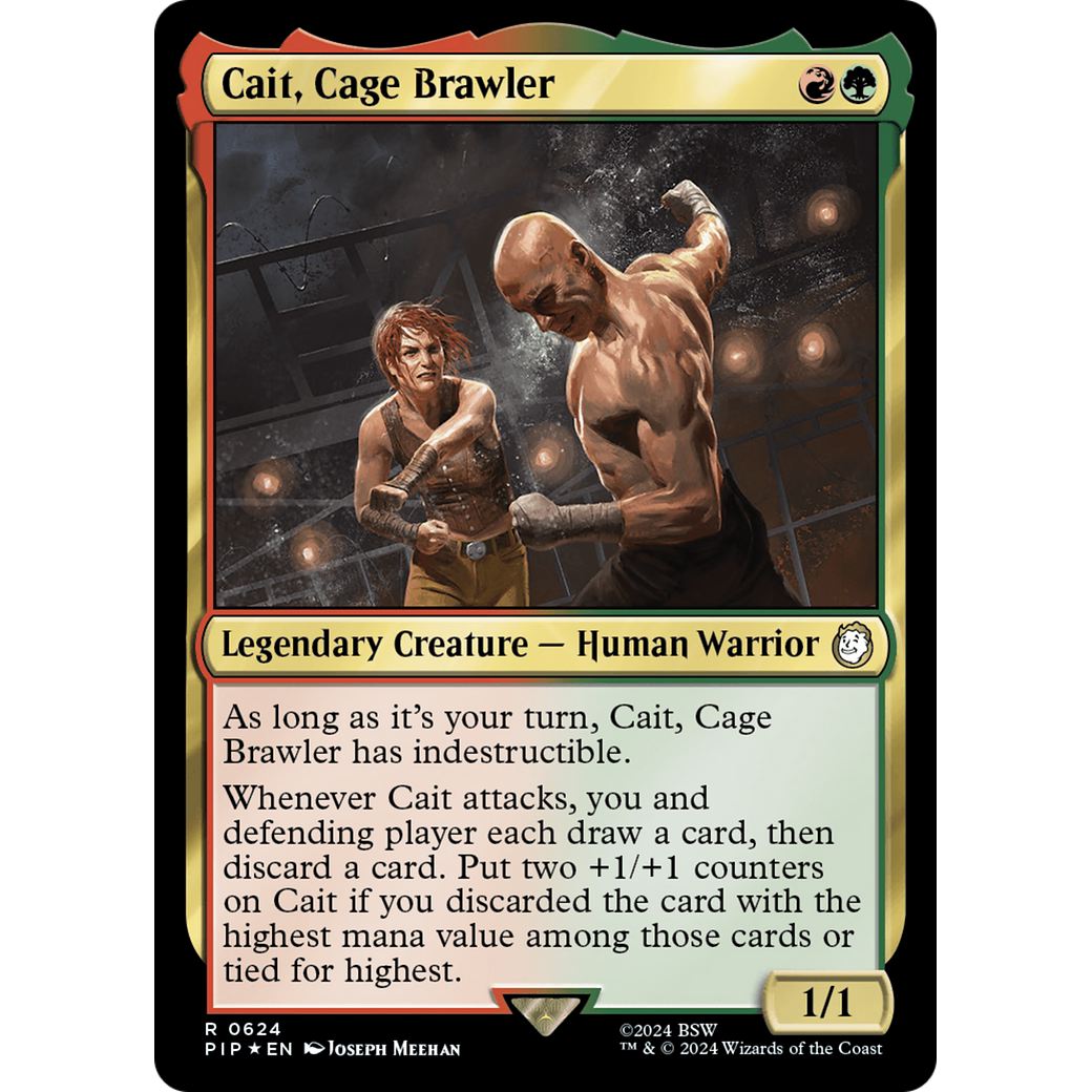 Cait, Cage Brawler (PIP-624) - Fallout Foil