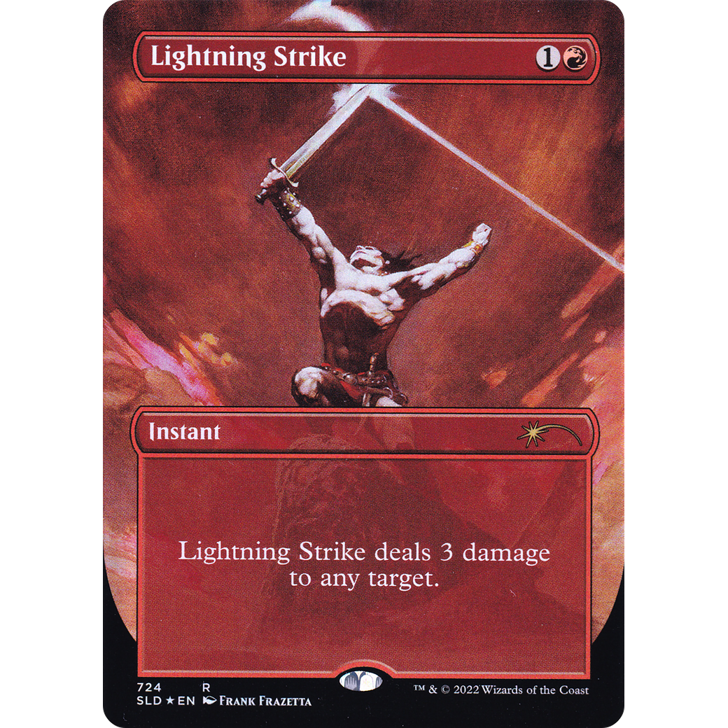 Lightning Strike (SLD-724) - Secret Lair Drop (Borderless) Foil