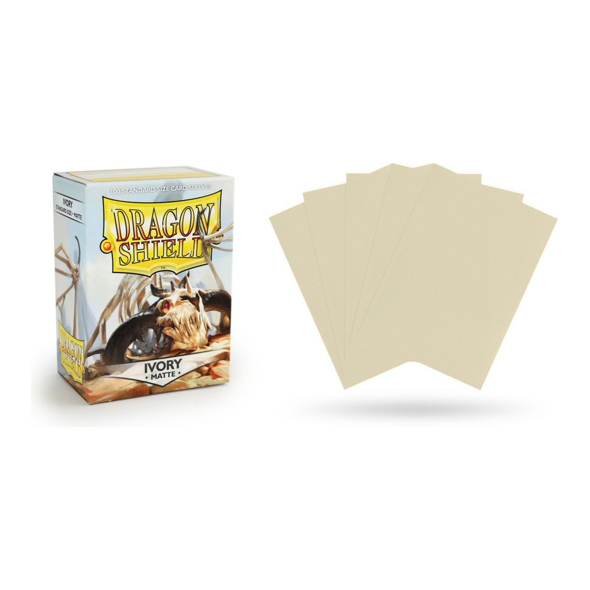 Dragon Shield: Ivory Matte Sleeves 100ct