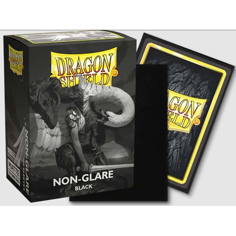 Dragon Shield: Matte Black V2 100ct Non-Glare Sleeves