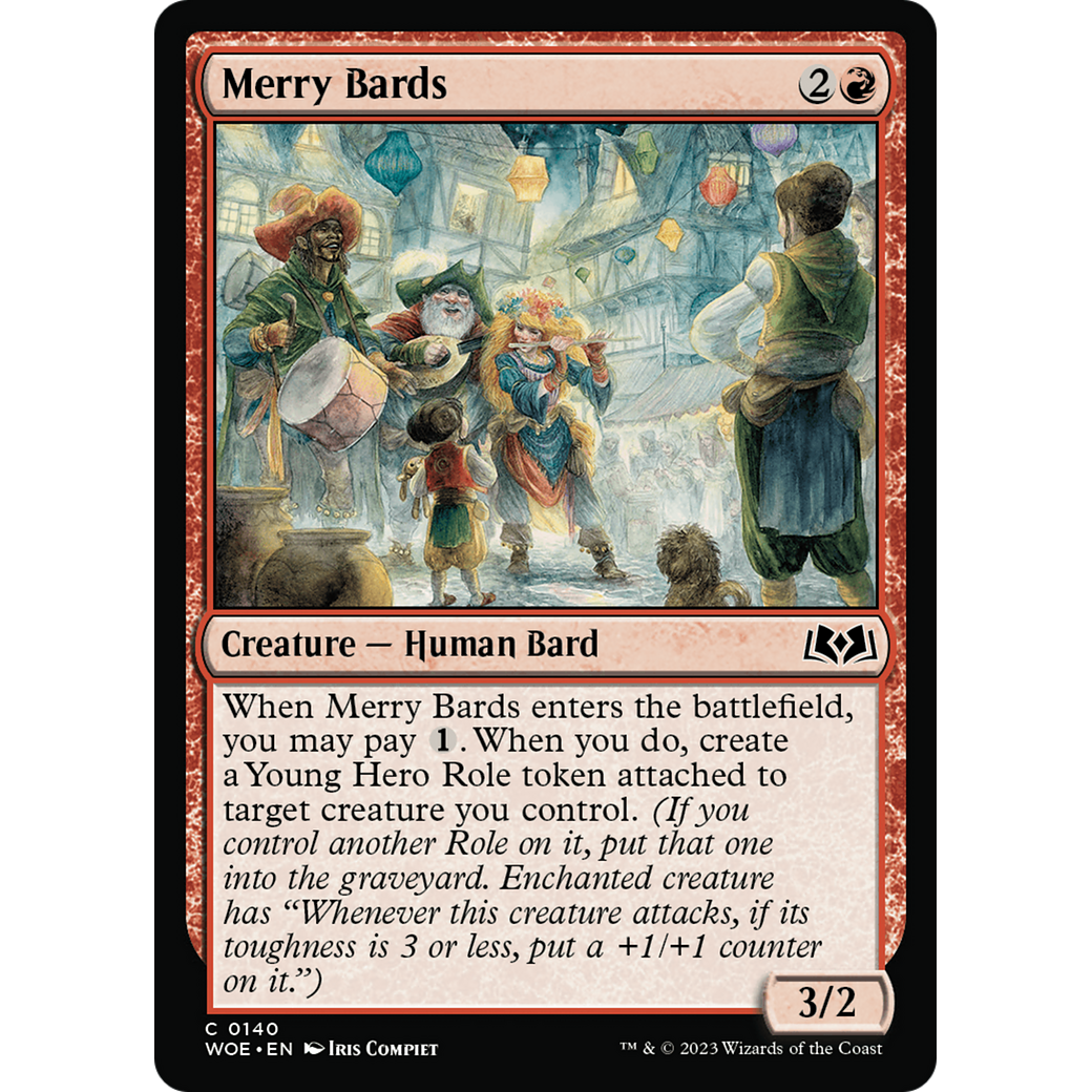 Merry Bards (WOE-140) - Wilds of Eldraine Foil