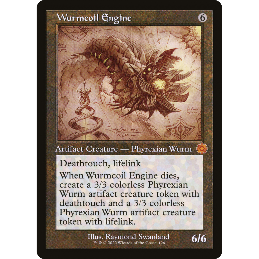 Wurmcoil Engine (Schematic) (BRR-126) - The Brothers' War Retro Artifacts Foil