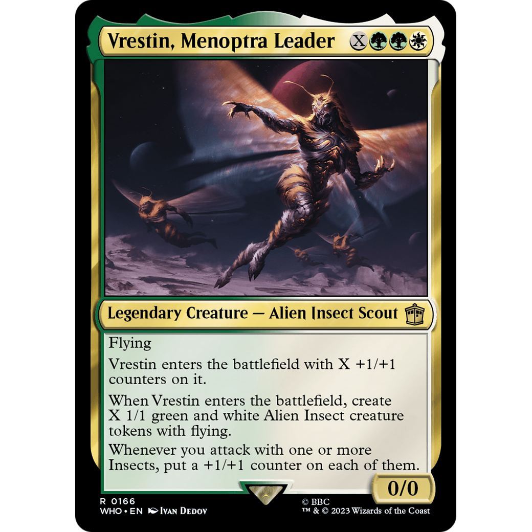 Vrestin, Menoptra Leader (WHO-166) - Doctor Who Foil
