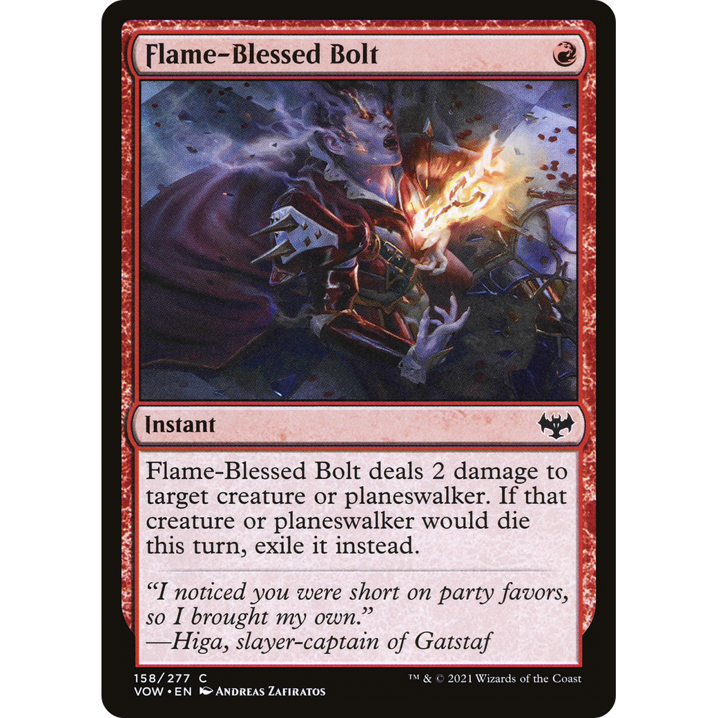 Flame-Blessed Bolt (VOW-158) - Innistrad: Crimson Vow