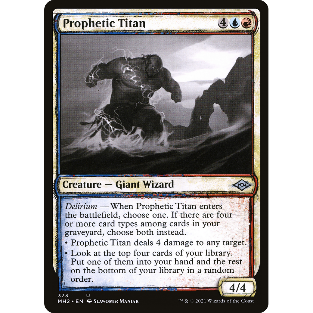 Prophetic Titan (Showcase) (MH2-373) - Modern Horizons 2: (Showcase) Foil
