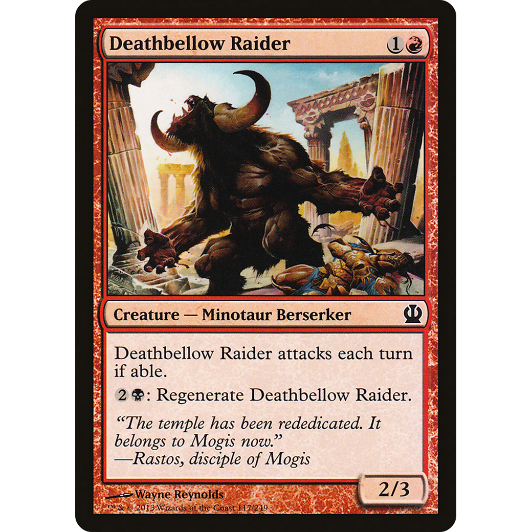 Deathbellow Raider (THS-117) - Theros Foil