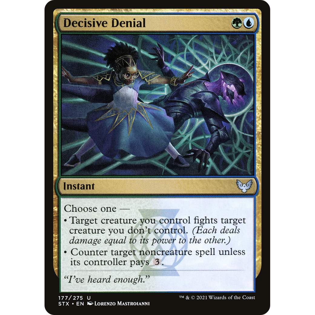 Decisive Denial (STX-177) - Strixhaven: School of Mages