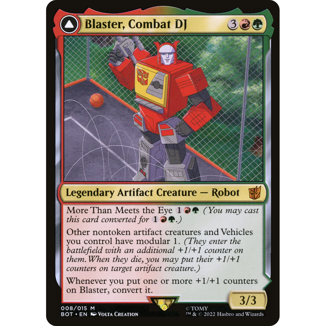 Blaster, Combat DJ (BOT-008) - Transformers: (convertdfc)
