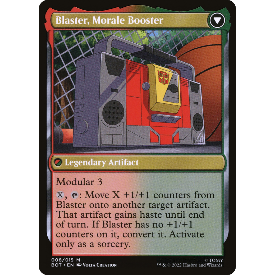 Blaster, Combat DJ (BOT-008) - Transformers: (convertdfc)