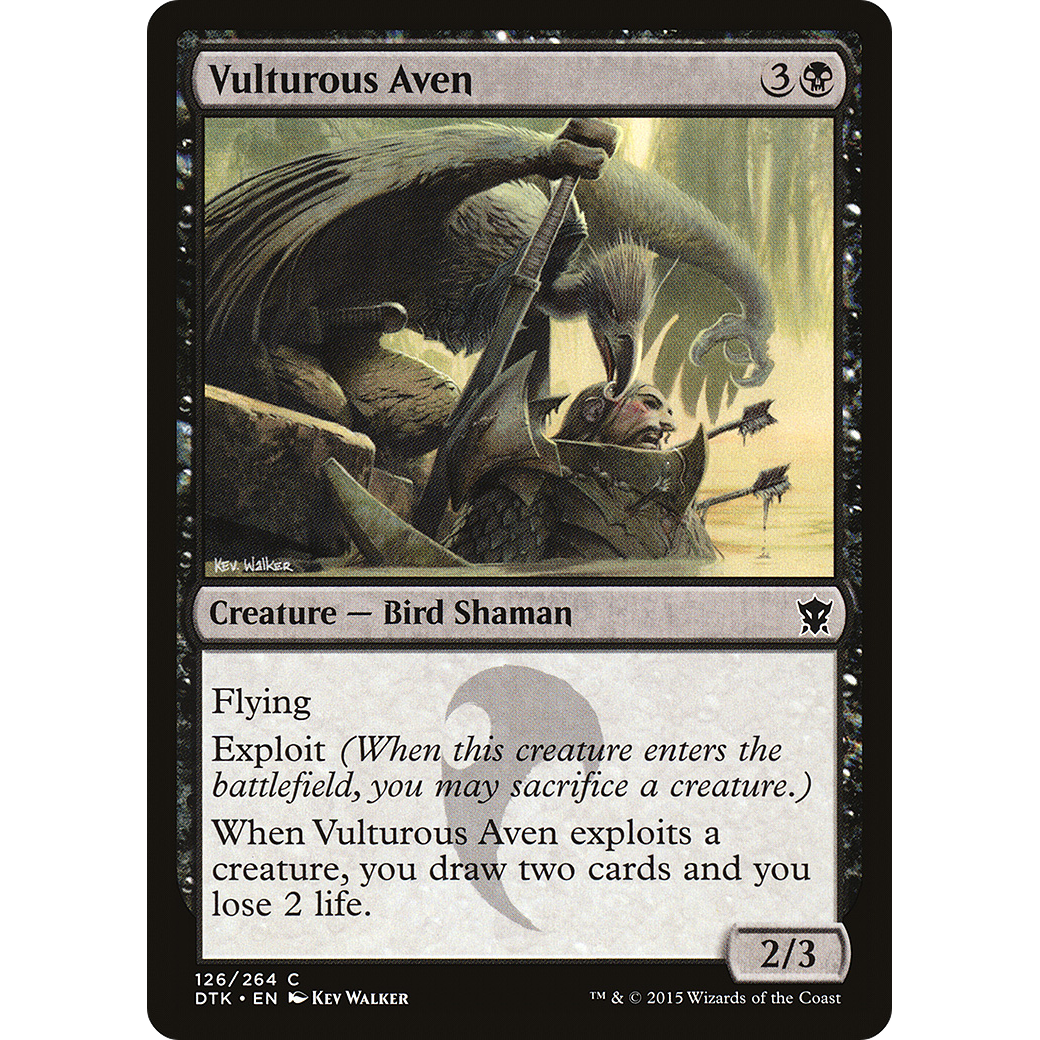 Vulturous Aven (DTK-126) - Dragons of Tarkir Foil