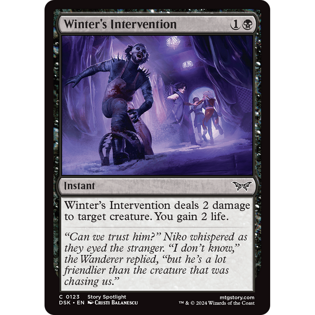 Winter's Intervention (DSK-123) - Duskmourn: House of Horror