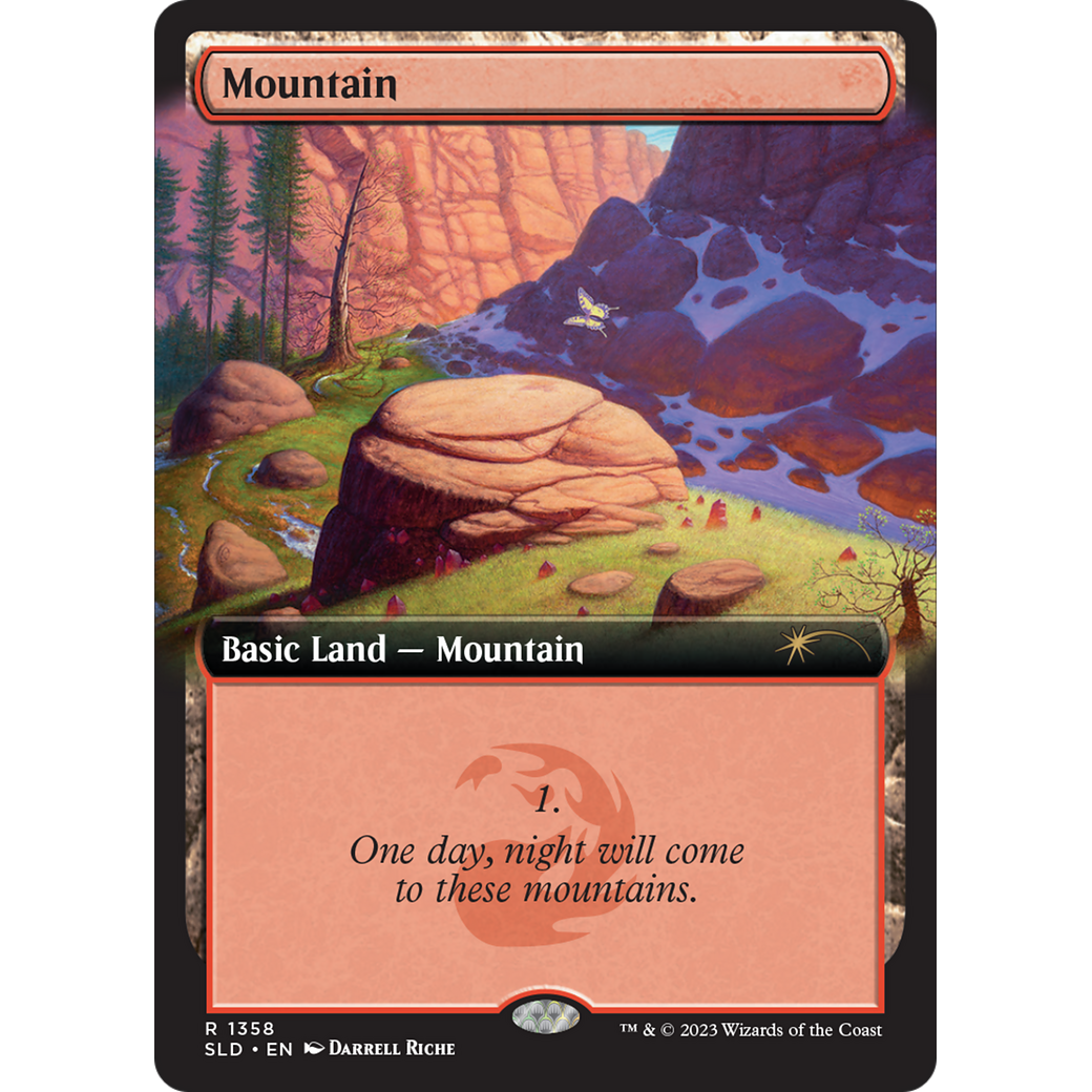 Mountain (1358) (SLD-1358) - Secret Lair Drop: (Extended Art)