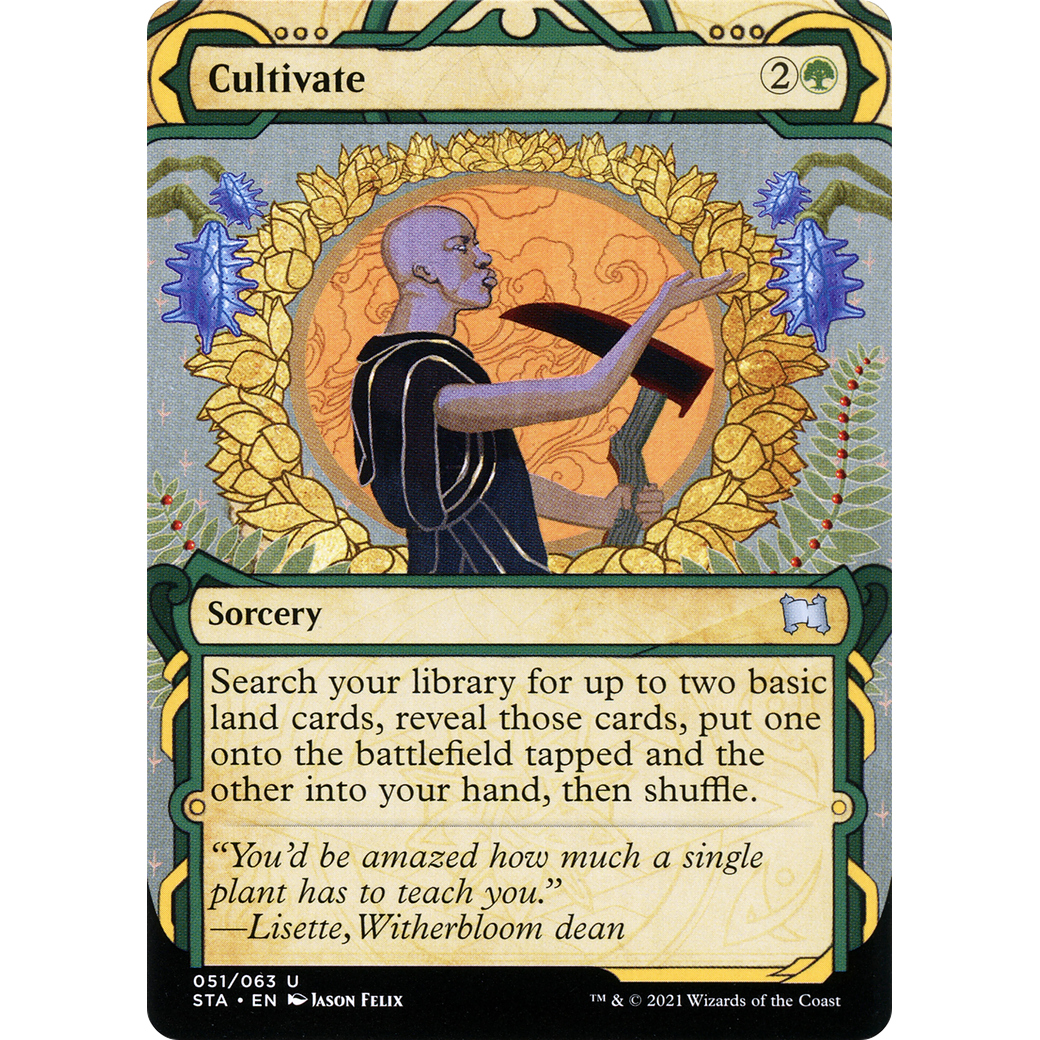 Cultivate (STA-051) - Strixhaven Mystical Archive: (Showcase) (Borderless) Foil